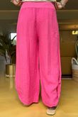 Pure Linen Jensen Hook Up Palazzo Fuchsia 